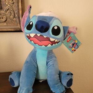 Disney Blue and Pink Stitch Holiday Plush Toy